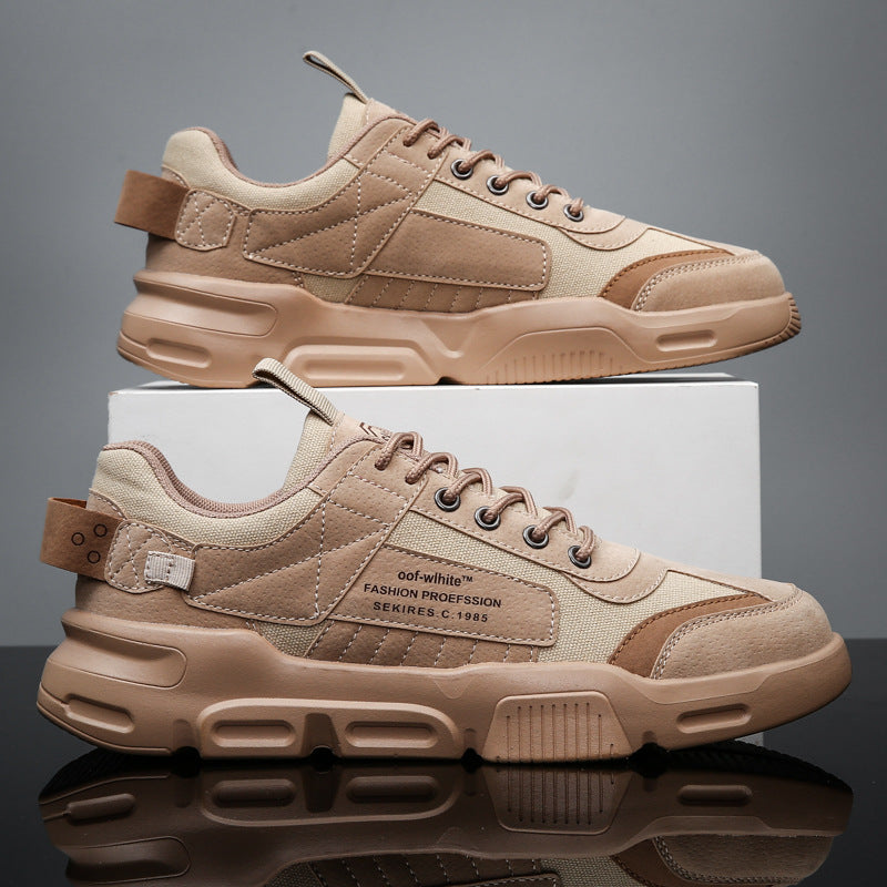Los zapatos de tendencia 002-Beige están hechos de malla transpirable, lo que los hace ideales para el trabajo, el entretenimiento y la vida diaria. Nuestro diseño informal se combina con el look deportivo para mantener el estilo moderno. Con ligeras suelas, estos zapatos son cómodos para todo el día.