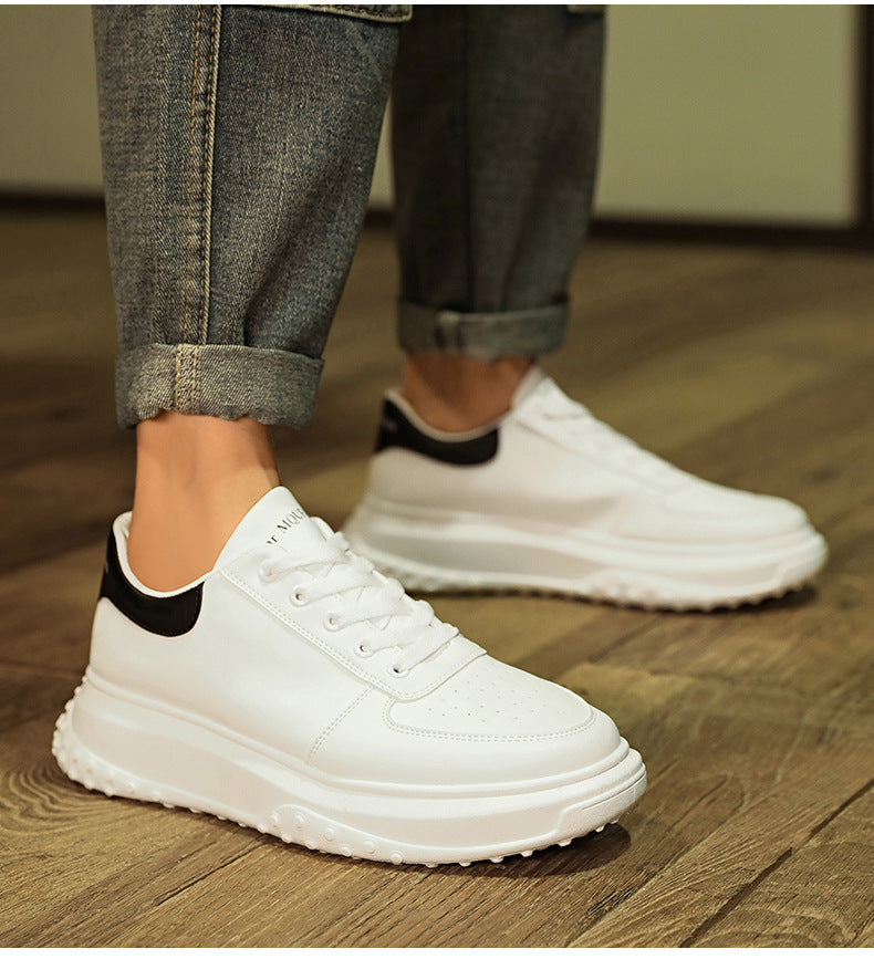 043-Blanco está hecha de cuero sintético suave para mantener el pie fresco y transpirable. Las cintas clásicas, la suela redondeada, la costura sobrepuesta y el tacón acolchonado contribuyen a una caminata suave y cómoda. Esta zapatilla es estilo cool, impermeable y a la moda para mantenerte siempre en tendencia.