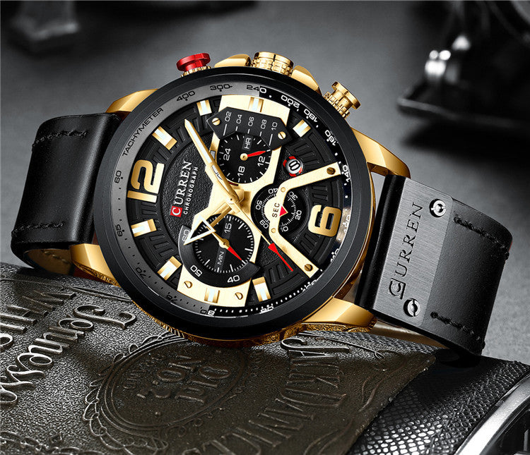 Este Reloj 8329-Negro es perfecto para uso diario o ejercicio al aire libre. Cuenta con funcionalidades como cronógrafo, resistencia al agua a 3 m y una correa hipoalergénica de lujo para mayor confort. Todas sus manecillas y subesferas son funcionales, hecho de acero inoxidable para mayor durabilidad. Una solución perfecta para combinar con un look casual.