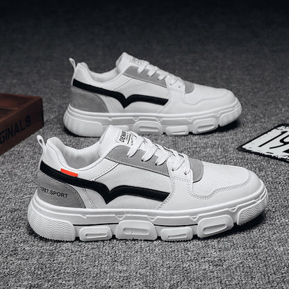 Las zapatillas AK02-Blanco combinan imitación de cuero y piel con amarre clásico para un ajuste cómodo, suela con resistencia al desgaste, respirabilidad y suavidad. Estas zapatillas deportivas casuales están diseñadas para adaptarse a cualquier estación del año con sus lindas combinaciones de colores y están equipadas con suela ligera y equilibrada para cuidar los pies, además de ofrecer estilo y confort.
