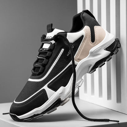 Los deportivos 197 Beige ofrecen una malla transpirable para una mejor comodidad al correr. Fabricados con cuero sintético y cordones elásticos, estos zapatos tienen la tendencia moderna y un forro interior de algodón para proteger tus pies. ¡Ideal para aquellos que aman el deporte!