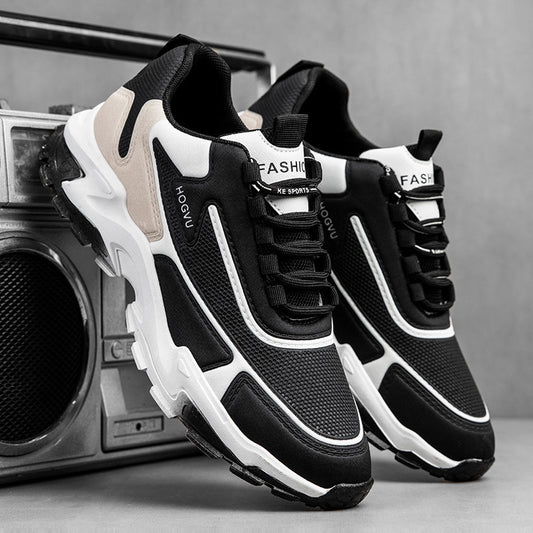Los deportivos 197 Beige ofrecen una malla transpirable para una mejor comodidad al correr. Fabricados con cuero sintético y cordones elásticos, estos zapatos tienen la tendencia moderna y un forro interior de algodón para proteger tus pies. ¡Ideal para aquellos que aman el deporte!