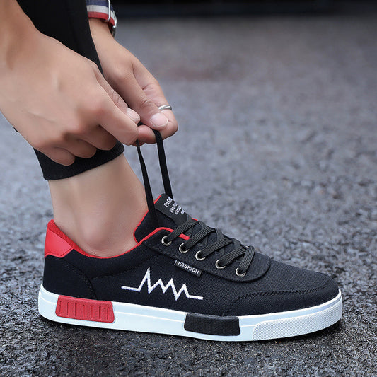El 6636-Negro es una zapatilla idónea para el día a día. Está hecha con tela de lona cómoda y fresca, suela de Eva secado en frío y plataforma plana. Las cintas clásicas hacen que lucen bien tanto con ropa informal como con ropa deportiva. Un calzado casual y cómodo.